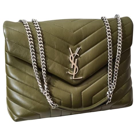 ysl lou lou khaki|st laurent loulou bag.